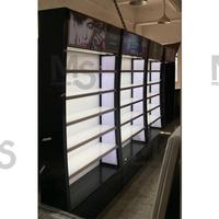 Meubles de rangement modernes et écologiques sur mesure, durables, avec éclairage LED intégré, étagères de présentation pour la décoration intérieure, garantie de 3 ans pour la vente en gros