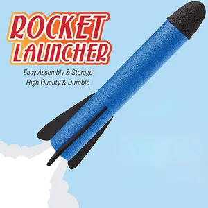 Speelgoed Rocket Launcher Voor Kids Schiet Tot 100 Voeten Kleurrijke Schuim Raketten En Stevige Launcher Stand Fun Kinderen Speelgoed outdoor