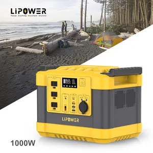 Lipower 1110wh 1000瓦太阳能发电机长寿命储能太阳能电池板能量充电发电机
