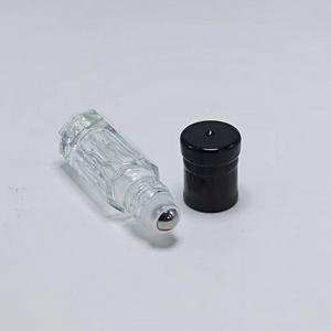 Sunshine Wholesale 3ml 6ml 12ml Transparent Slender Octagonal Glass Cosmetic <b>Perfume</b> Essential Oil Roller Bottle - Product Image 2