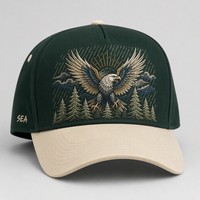 Casquette de baseball personnalisée style Old English, 5 panneaux, visière incurvée, style Dad Hat, streetwear urbain West Coast, vente en gros, faible MOQ