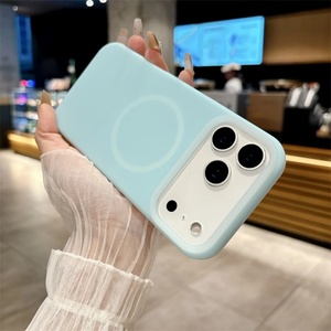 เคสโทรศัพท์ซิลิโคนเจลลี่แบบด้านหรูหรา พร้อมแม่เหล็ก สำหรับ iPhone 17 Air 16 15 14 13 12 11 Plus Pro Max รองรับการชาร์จไร้สาย - Product Image 6