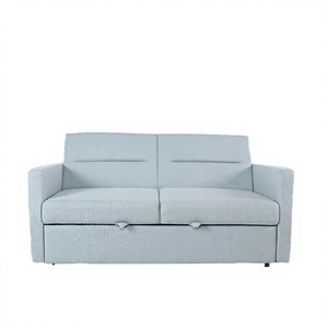 Sofá Cama Modular de Estilo Moderno con Estructura Metálica, Tapicería de Tela Plegable, Sofá Multiusos - Product Image 4