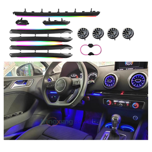 Kit d'éclairage d'ambiance Symphony pour <span class=keywords><strong>Audi</strong></span> <span class=keywords><strong>A3</strong></span> 8V S3 RS3 2013-2018, version améliorée, 64 couleurs, accessoires d'éclairage d'ambiance intérieur - Product Image 1
