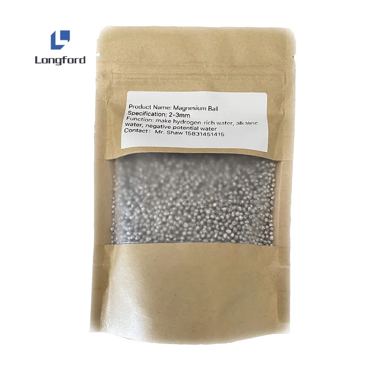 Argento grigio antiossidante metallo magnesio granulare palla per il trattamento delle acque di alluminio magnesio palla di metallo