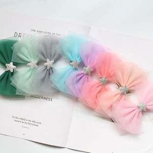 คลิปหนีบผมรูปโบว์น่ารักสำหรับเด็กคลิปหนีบผมรูปการ์ตูนสำหรับเด็กผู้หญิงผ้าโปร่งที่หนีบผมสำหรับเจ้าหญิง - Product Image 2