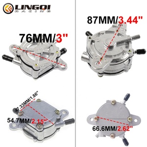 LINGQI Racing <span class=keywords><strong>Pompe</strong></span> à <span class=keywords><strong>essence</strong></span> en alliage d'aluminium 3 voies pour VTT Dirt Pit Bike Scooter Motocross - Product Image 3