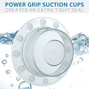 Cubierta de drenaje de desbordamiento de baño sin fondo para bañera, Spa y accesorios de baño, bloque de drenaje, tapón de agua, baño de 6,1 "de diámetro transparente - Product Image 5