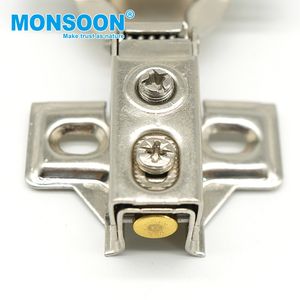 Bisagras de brazo corto ocultas de cierre suave para puertas de armario de cocina, de acero hidráulico con bisagra especial para estructuras de armarios y muebles - Product Image 5