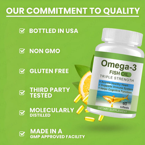 Groothandel GMP-gecertificeerde natuurlijke gezondheidsvoeding <span class=keywords><strong>Omega</strong></span> <span class=keywords><strong>3</strong></span> visolie 864EPA/576DHA 60 zachte capsules ter ondersteuning van de hartgezondheid - Product Image 3