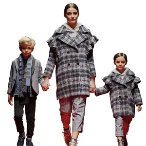 Пальто для родителей и детей, одежда для мамы и меня, семейная одежда