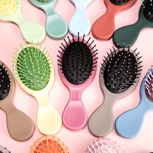 Brosse à cheveux de voyage pour bébé avec poignée en ABS, petite et mignonne, personnalisée, en poils de sanglier, pour démêler les cheveux - Product Image 4