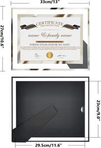 Оптовая продажа креативная кристаллическая фоторамка A4 с патентным сертификатом прикроватная Прозрачная Стеклянная фоторамка - Product Image 6