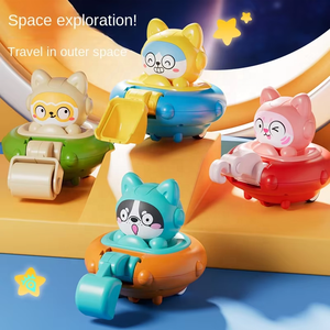 2025 haute qualité Mini espace soucoupe volante jouet véhicule enfants ingénierie voiture pelle <span class=keywords><strong>Bulldozer</strong></span> fonction de Friction <span class=keywords><strong>dessin</strong></span> <span class=keywords><strong>animé</strong></span> mignon - Product Image 2