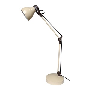 Lampada Orientabile Articolata Flexo 1xE14 in Colore Beige/Marrone, Dimensioni 48x14,2x14,2 cm, Ideale per Illuminazione da Scrivania e - Product Image 1