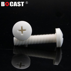 Vis à tête cylindrique en plastique blanc Bocast M2 M12, boulons isolants métriques en PP pour l'électronique et les machines - Product Image 2