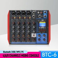 BTC-4-6-8 kanal güç mikser amplifikatör profesyonel ses özel aile performans KTV sahne ses karıştırma konsolu ses