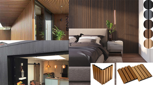 Hiện đại 3D dập nổi WPC Panel tường chống thấm nước chống cháy cho khách sạn bệnh viện ngoài trời nhà trang trí nhà bếp phòng khách - Product Image 6