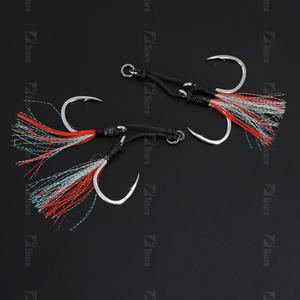 Acero de alto carbono, buena calidad, 1/0, 2/0, 3/0, 4/0, 5/0, accesorios de pesca de agua dulce <span class=keywords><strong>altwater</strong></span>, anzuelo de pesca de plantilla de asistencia - Product Image 6