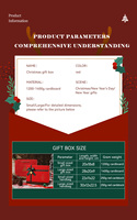 Boîte cadeau de Noël magnétique rigide de luxe avec logo personnalisé, emballage pour coffret cadeau, bijoux, emballage cosmétique, boîte en papier