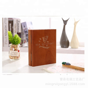 European Retro <b>Solid</b> <b>Wood</b> <b>Desk</b> Clock Quartz Silent Circular Design Handmade Gift - Product Image 5