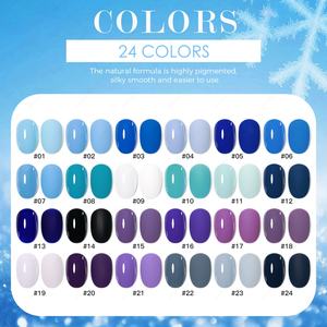 JTING Unique Design 24colors Winter Color Gel Polish Set <b>Box</b> Collection 15ml Gel Uv Color Set OEM/ODM Winter Gel Nail Polish - Product Image 3