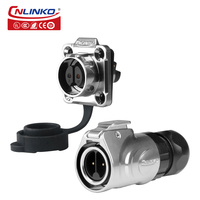 Cnlinko IP68 M16 커넥터 제조업체 LP16 2핀 금속 배선 나사 방수 항공 플러그 전기 방수 커넥터
