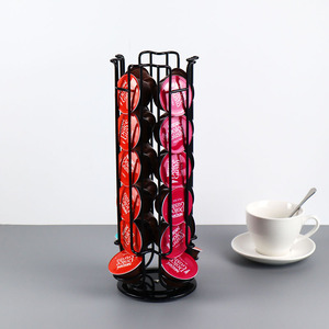 Groothandel Koffie Capsule <span class=keywords><strong>Rack</strong></span> Staande Type Opslag <span class=keywords><strong>Display</strong></span> Voor Keuken Ijzerdraad Koffie Capsule Roterende Houder Koffiehouder - Product Image 3