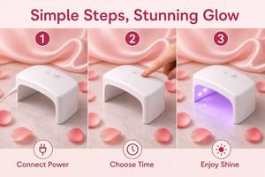Sèche-ongles LED blanc, lampe de durcissement UV LED, sèche-ongles compact pour salon et usage domestique - Product Image 3