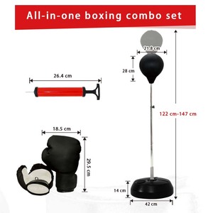 Nouvelle colonne de boxe verticale de balançoire à 360 degrés boule de poire <span class=keywords><strong>gonflable</strong></span> de vitesse de poinçonnage debout libre - Product Image 6