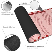 Mousepad bantalan mouse anti selip, alas meja komputer Permukaan anti air halus karet anti licin alami, harga pabrik