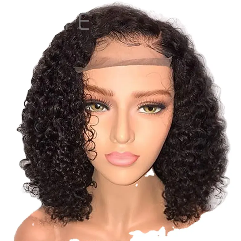 Amazons new cross-border high-temperature silk wig European and American womens short curly hair chemical fiber headgear man