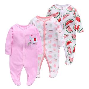 Vente en Gros Barboteuse Mignonne pour Nouveau-Né Vêtements pour Bébé Garçon Grenouillère à Pieds en Pur Coton - Product Image 5