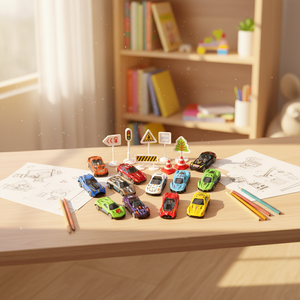 Ensemble de jeu éducatif, 2 pièces, voitures de collection, jouets en métal, à vendre, bon marché, collection - Product Image 3