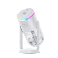 Humidificateur Mini Oscillant Personnalisé OEM 280ml avec Projecteur Ciel Étoilé LED 7 Couleurs, Désodorisant d'Air pour Voiture, Bureau et Chambre avec Filtre en Coton