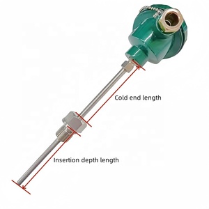 조립 스테인레스 스틸 PT100 PT1000 3 와이어 서미스터 온도 센서 - Product Image 2