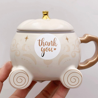 Explosif 500 pièces/rouleau 3.8cm rouleau avec or chaud merci pour l'achat d'étiquette autocollante décorative commerciale
