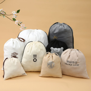 Bolsa de tela de algodón ecológica con cordón para niños, para la escuela y deportes. - Product Image 2