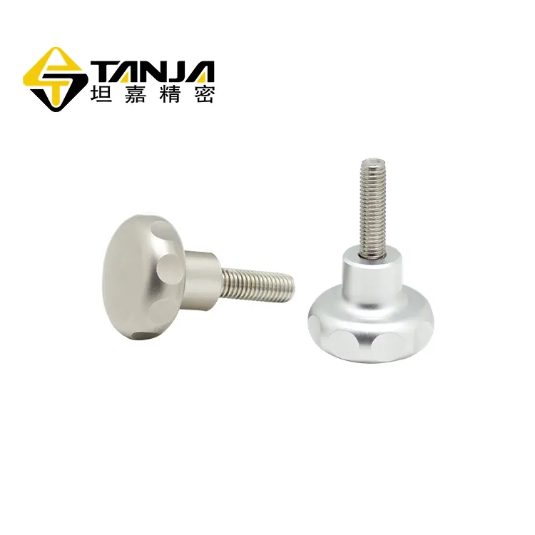 TANJA T51-40-M8 * 20 Pabrikan Cina Kenop Baut Prem Aluminium Aloi Kenop Industri