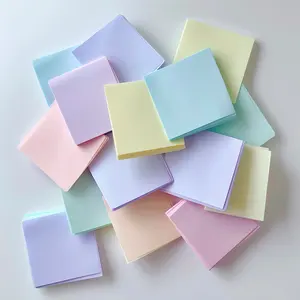 3*3 pollici colorato personalizzato note adesive pad cubo autoadesive note adesive riutilizzabili adesivi