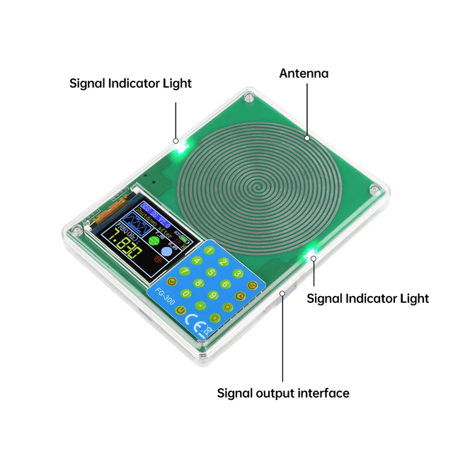 Hot Sales FG300 0.001Hz-200KHz 1.8 Inch Schumann Wave Generator With Multiple Waveform Outputs USB Type C 5V