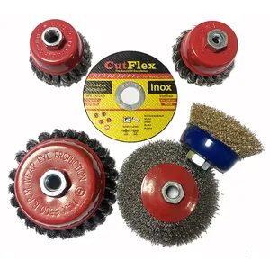 Powerful Twisted knot steel Wire Cup Brush for angle grinders