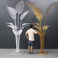 Plante Artificielle en Fer Forgé Feuille de Bananier pour Vitrines de Centres Commerciaux, Décorations de Mariage, Accessoires Thème Zone Scénique, Anniversaire/Fêtes