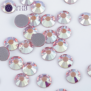 Yhb <strong>Rhinestones</strong> Hot Fix Ss16/5mm/4mm Rose Flat Back <strong>Hotfix</strong> Glass <strong>Rhinestones</strong> - Product Image 2