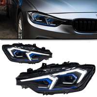 CREULI Meilleurs phares LED pour BMW F30 2012-2019, double couleur, Angel Eye DRL, clignotants séquentiels, projecteur, prix d'usine