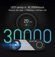 Projecteur vidéo LED K9 1080P pour cinéma maison, 300 lumens, compatible Wi-Fi pour cinéma 3D, équipement de présentation LCD multi-écrans