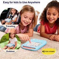 Tablette d'apprentissage interactive pour enfants, jouet éducatif parlant, machine de lecture, 30 cartes flash, alphabet, phonétique, mots, musique, quiz, pour tous les âges