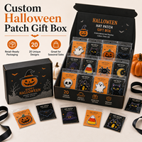 Coffret Cadeau Personnalisé de Patchs Chapeau d'Halloween – Ensemble de Badges Brodés pour Boutiques, Cadeaux d'Événements, Fournisseur en Gros OEM ODM