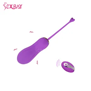 SEXBAY 공장 핫 무선 원격 10 단 USB 충전 강력한 점프 계란 진동기 섹스 토이 G 스팟 자극