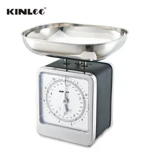 Koleksi Klasik Retro Mekanik Dapur Makanan Beratnya Skala dengan Mangkuk Stainless Steel